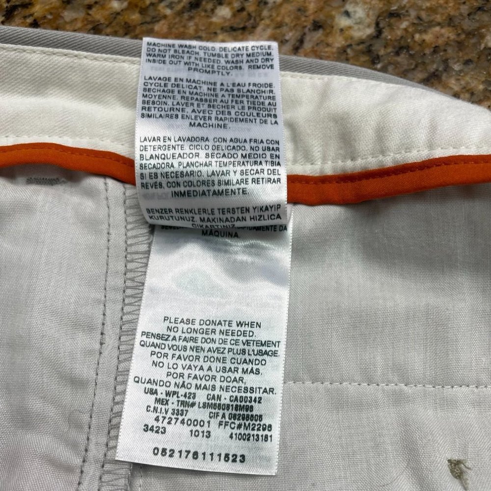 Dockers Easy Khaki D1 Men Beige Pants Straight Fit 34x34 Preowned Good Condition - Picture 7 of 10